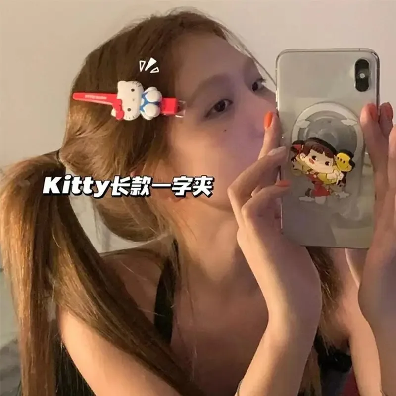 4 قطعة io مرحبا كيتي دبابيس الشعر دبوس لطيف أنيمي الكرتون كورومي سينامورول بلدي ميلودي المشابك Kawaii إكسسوارات الشعر هدايا عيد #6