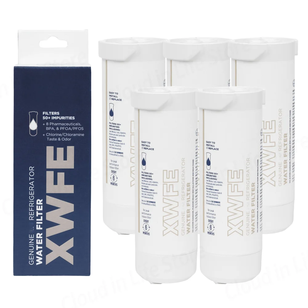 filtre-A-eau-de-remplacement-pour-refrigerateur-ge-xwfe-reduit-le-plomb-le-soufre-et-plus-de-50-impuretes-duree-de-vie-de-6-mois-installation-sans-outil-pack-de-5-purificateur-d’eau