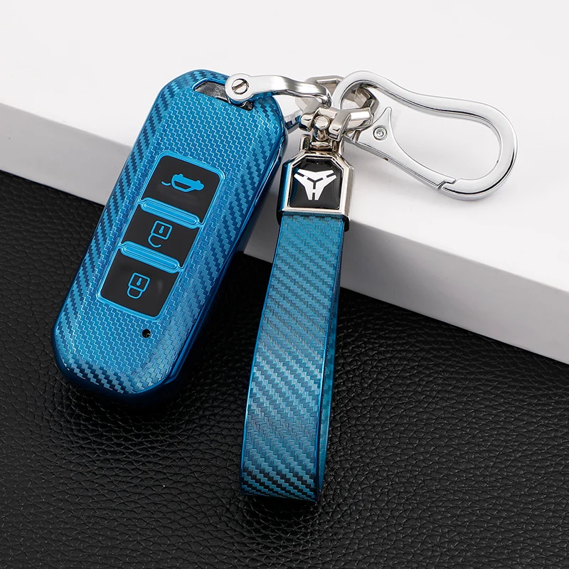 Car Smart Key Case Cover Fob Bag Holder  Keychain for Baojun 510 730 360 560 RS-5 530 630 for Wuling Hongguang S