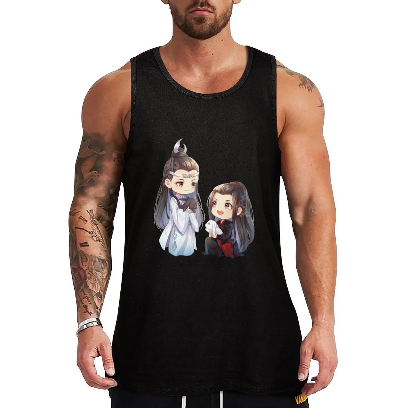 

WANGXIAN.BUNNY.COUPLE Tank Top gym shirts basketball clothing Sleeveless men