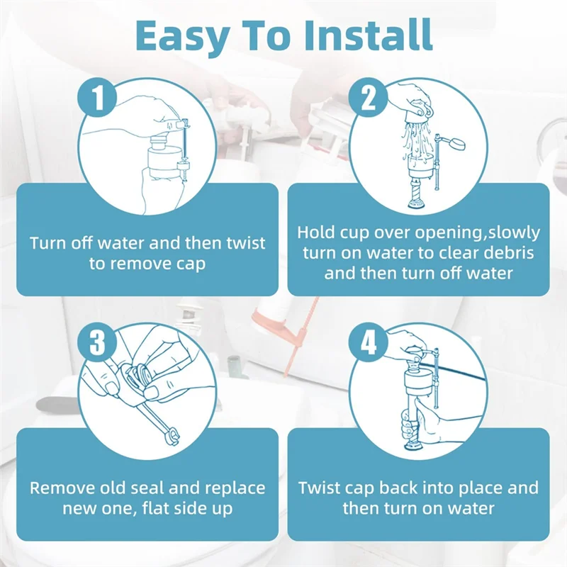 Акция! 10 шт. 83143 сменный уплотнитель заправочного клапана для унитаза, заправочный клапан для бачка унитаза 	   Наполнительный клапан для унитаза Fluidmaster 	   Флюидмастер