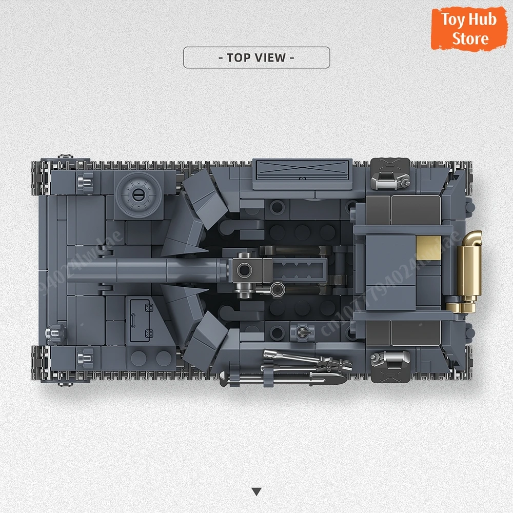 Ww2 الجيش الألماني 15 سم SIG 33 Auf Fahrgestell Panzerkampfwagen II (Sf) نموذج عسكري لعشاق البناء لعبة تعليمية #6