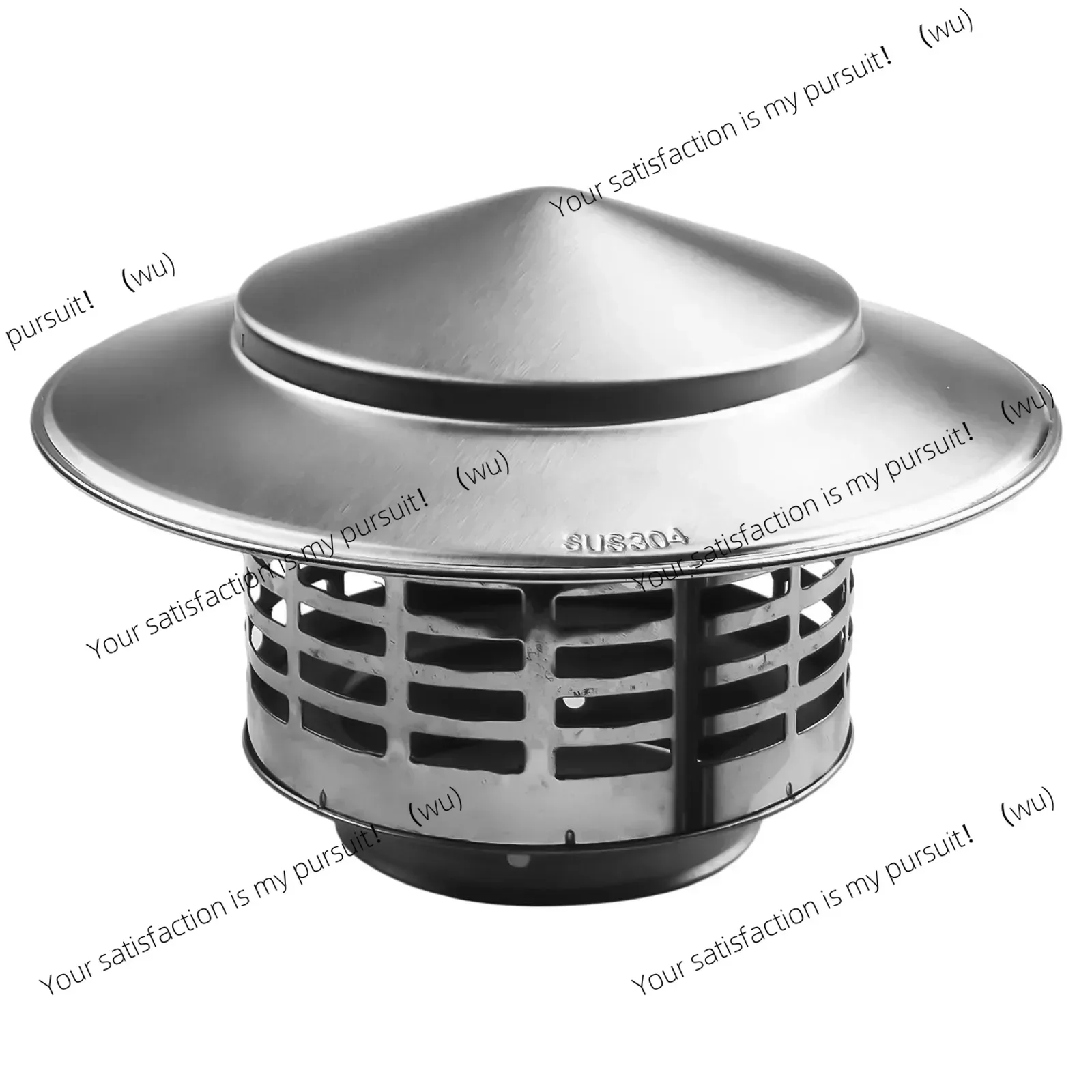 Chimney cap, stainless steel, exterior wall, fresh air out trend roof duct exhaust hood