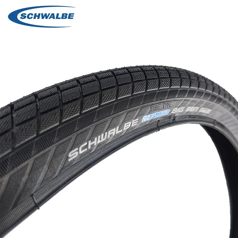 Schwalbe Big Ben 50-584 27.5x2.00 27.5 Inch City Commuter Bicycle Tire K-Guard Level 3 Puncture Resistant Steel Wired Outer Tire