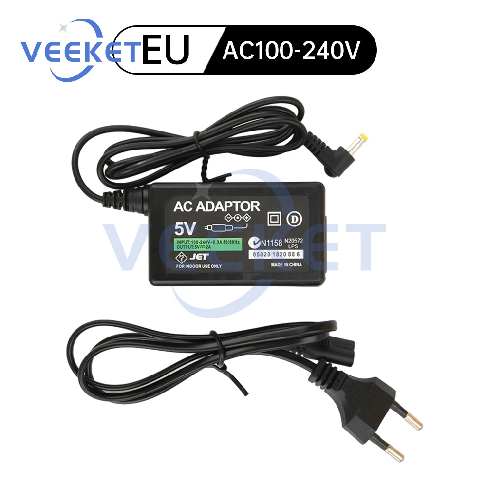 AC100-240V AC Adapter 2A Household Wall Charger DC5V Power Adapter for Sony PSP1000/2000/3000