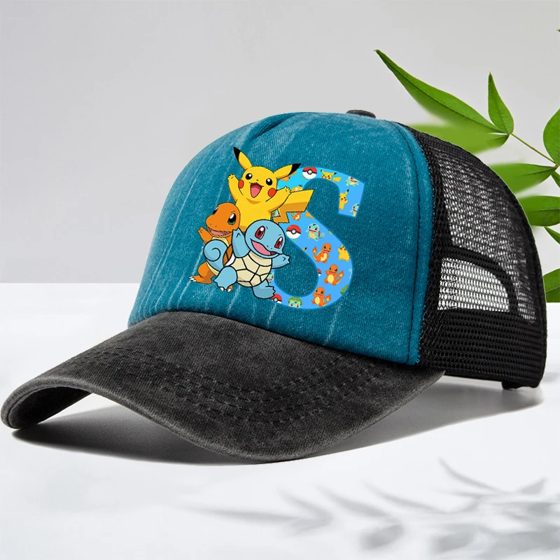 

Pokemons Fashion Baseball Cap for Men Women Anime Cartoon Letter Printed Sun Hat Male Female Summer Hip Hop Sunshade Hats Gifts