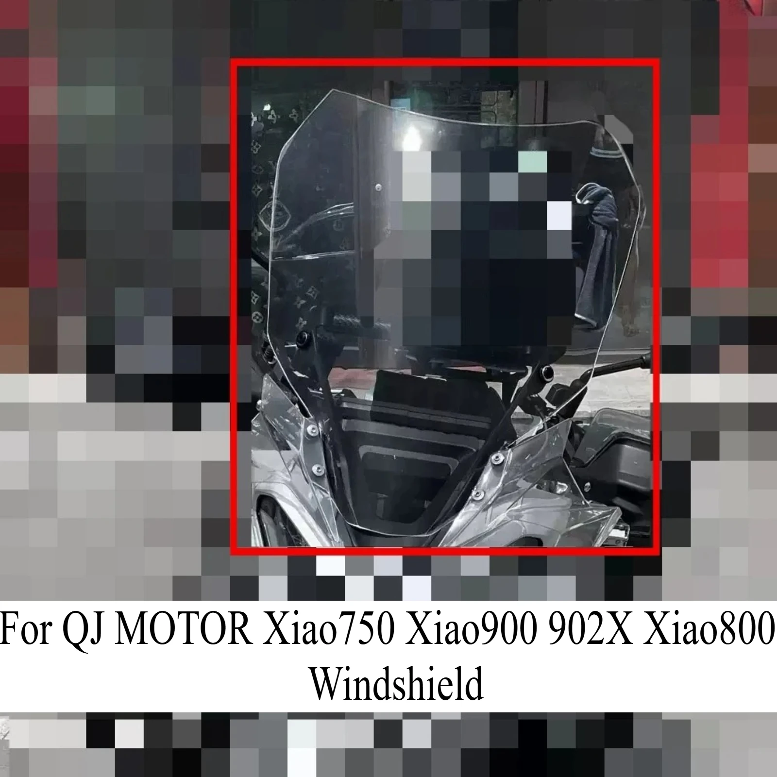 Motorcycle Modified Windshield Wind Deflector Heightened Windshield Front Glass Parts For QJ MOTOR Xiao750 Xiao900 902X Xiao800