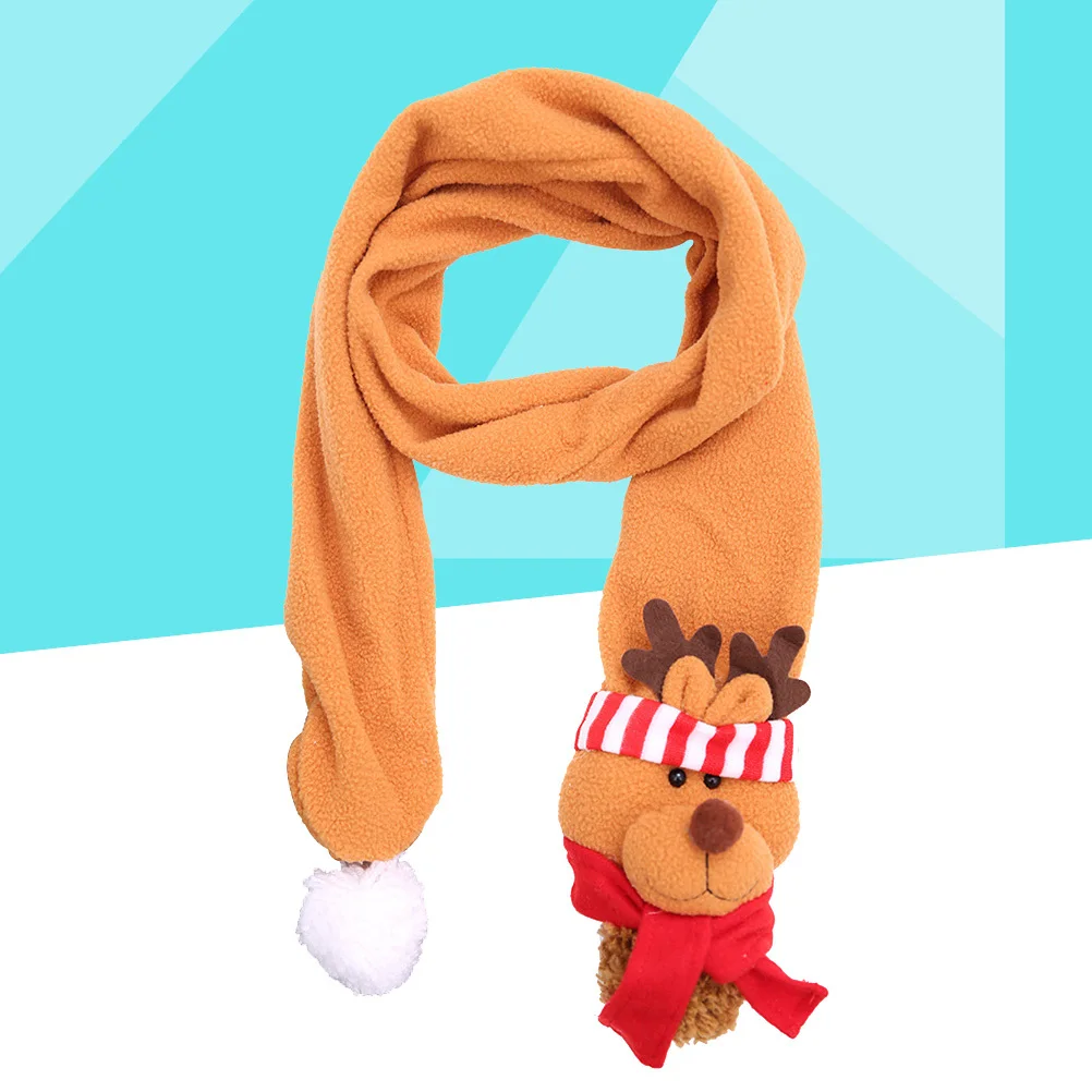 وشاح عيد الميلاد تصميم الرنة شتاء دافئ سميك ناعم الأيائل والأوشحة للأطفال والكبار هدية تزيين العطلة