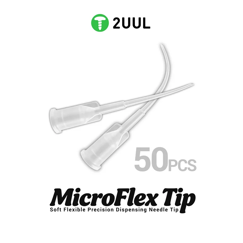 

Наконечники 2UUL CS10 MicroFlex, 50 шт., мягкие, гибкие, прецизионные, для дозирования, устойчивые к царапинам и коррозии, для ремонта телефонов