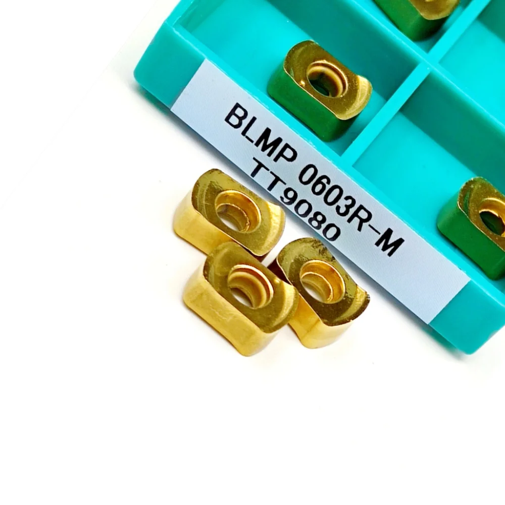 BLMP0603 R M TT9080 Твердосплавная вставка для токарного станка, двухсторонний токарный инструмент с быстрой подачей, высококачественные инструменты с ЧПУ BLMP 0603 TT 9080
