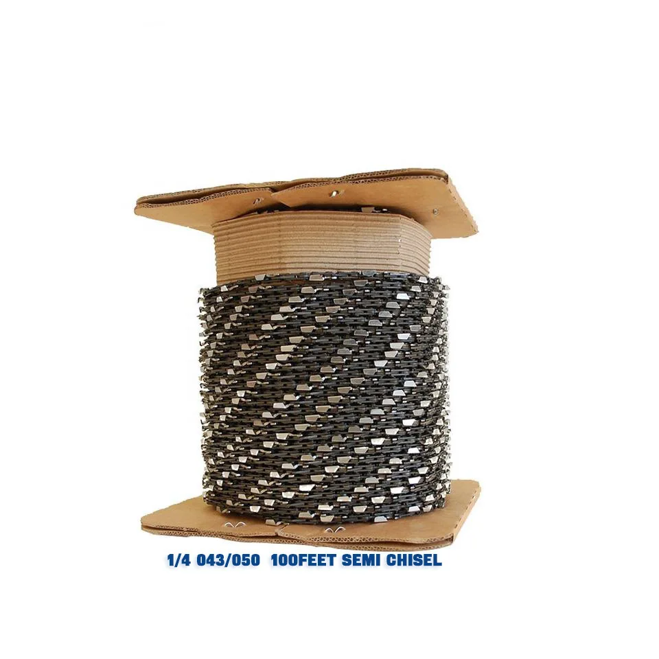 100FT Fuel Sawchain Roll 3/8. 050 Semi Chisel Ripping Saw Chain