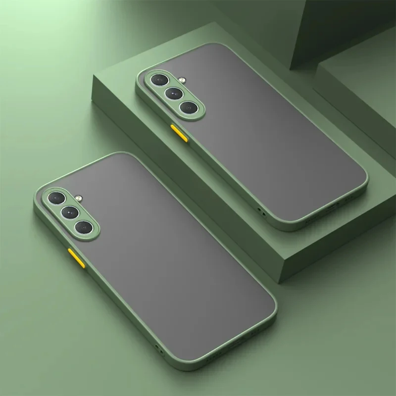 For Samsung Galaxy A27 A07 A17 A37 A57 5G Phone case Frosted Silicone For GalaxyA27 Hoesje Bumper Matte Durable Flexible Square
