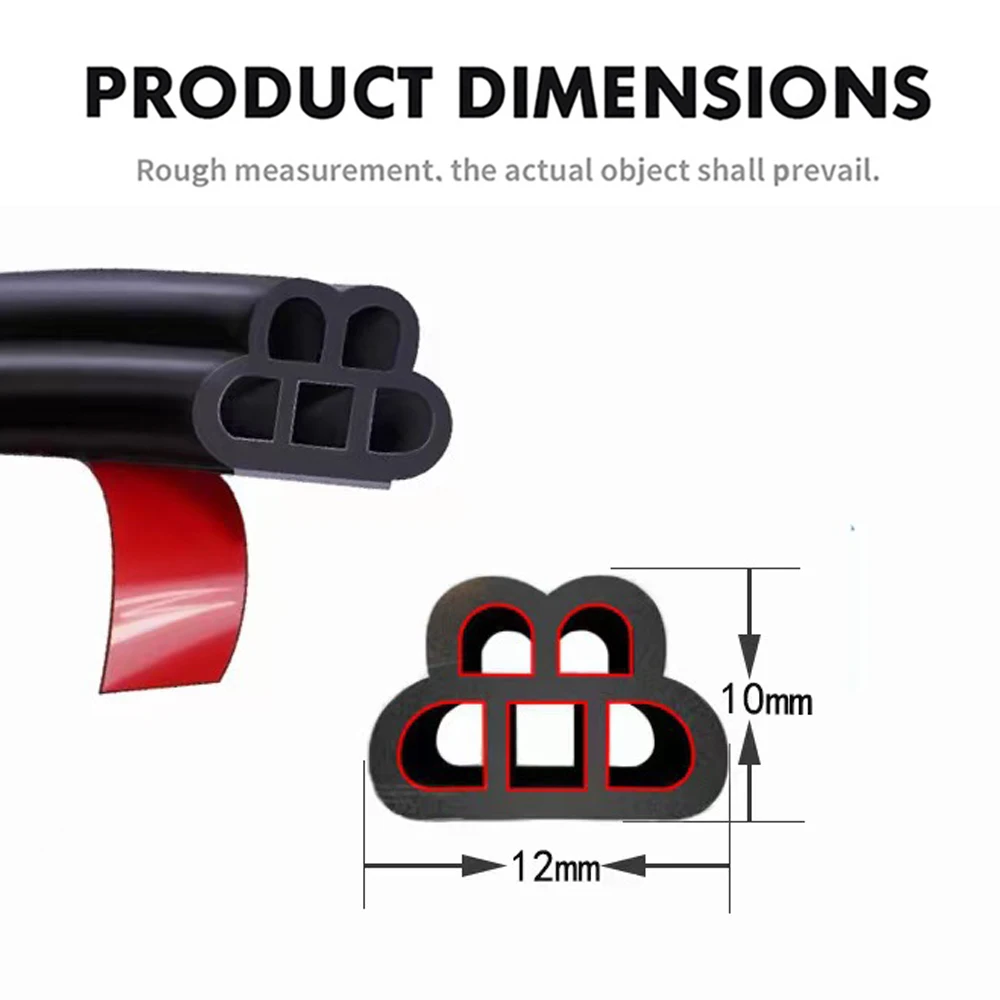 Car Seals SEAMETAL Sealant Strips Auto Rubber Door Sealing Interior Doors Seal Strip Automobiles Noise Insulation Weatherstrip