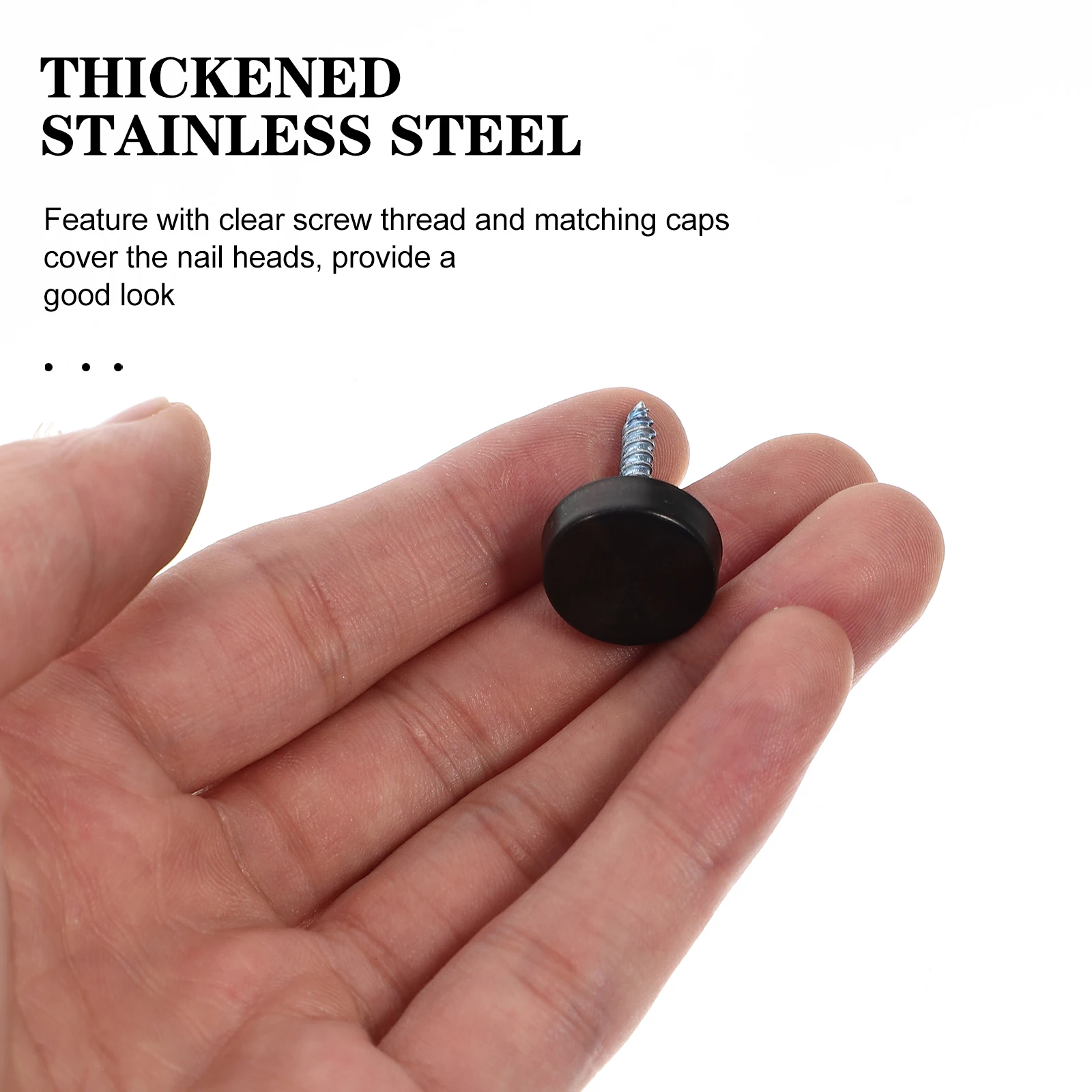 

5 Sets Screw Decorative Screws Advertising Nails Reflective Knurled Stainless Steel Work