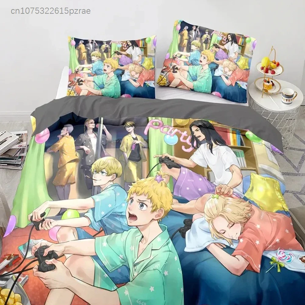 Tokyo Avengers Manjiro Sano Bedding Set 3D Printed Suitable For Bedroom Duvet Cover Set With Pillowcases Kids Home Textile