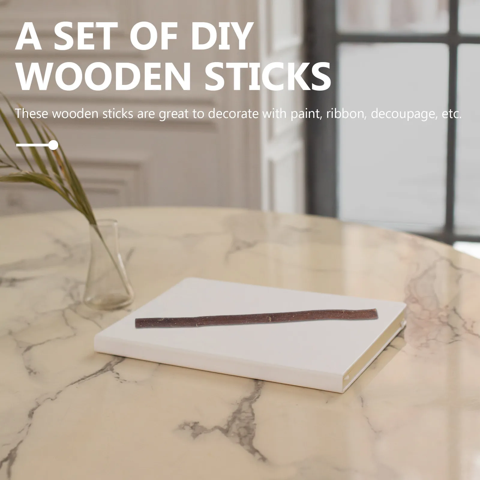 

40Pcs DIY Twig Decor Premium Wooden Sticks for Craft DIY Branch Projects Natural Wood Color 20Cm 30Cm Exquisite Wood Craft