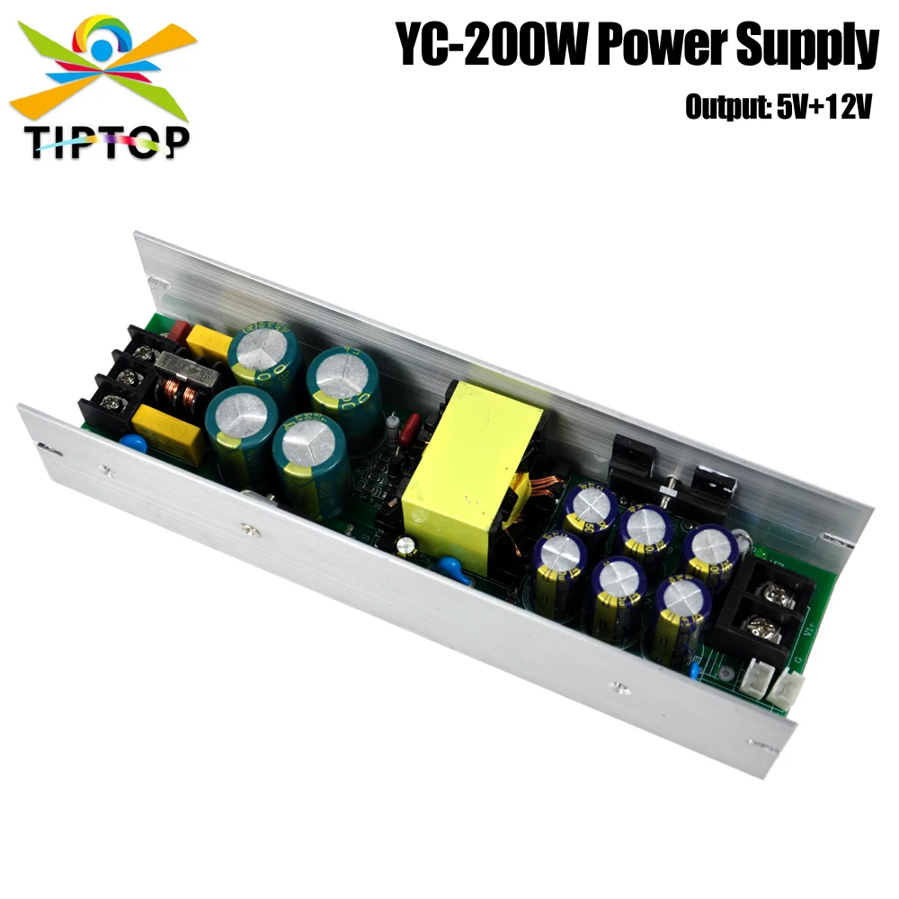 

TIPTOP YC-200W Long Shape Power Supply For Indoor Outdoor Led Wall Washer Light Flood Light 5V+12V Output Freeshipping