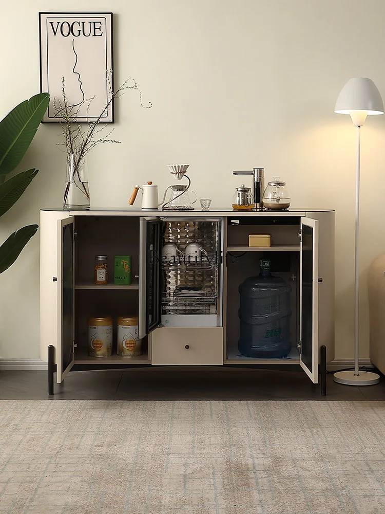 -*High-end solid wood tea bar machine, automatic intelligent water dispenser, integrated cabinet, disinfection cabinet