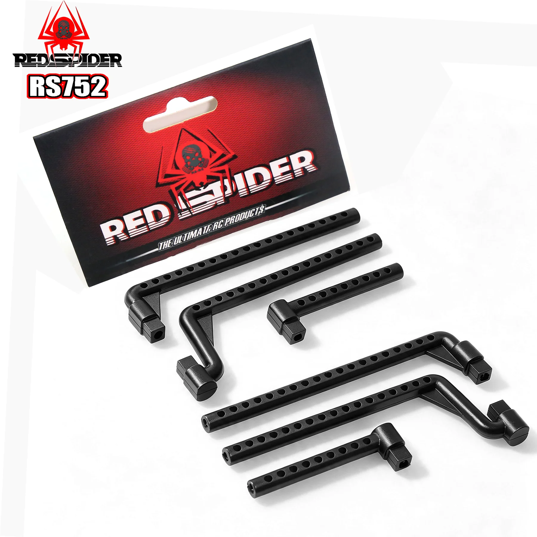 RED SPIDER 1set Adjustable RC Body Post Set For Tamiya TT01 TT-01E 1/10 RC On-road Car Shell Holder Spare Parts