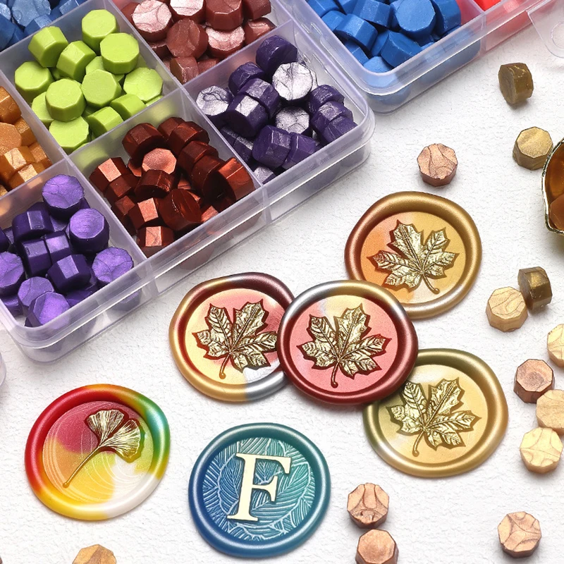 Retro Sealing Wax Beads Plant Wax Seal Wax Box Set 10 Color Sea Bead Wax Seal For Wedding Wax Seal Tools For Making Wax Seal view 5