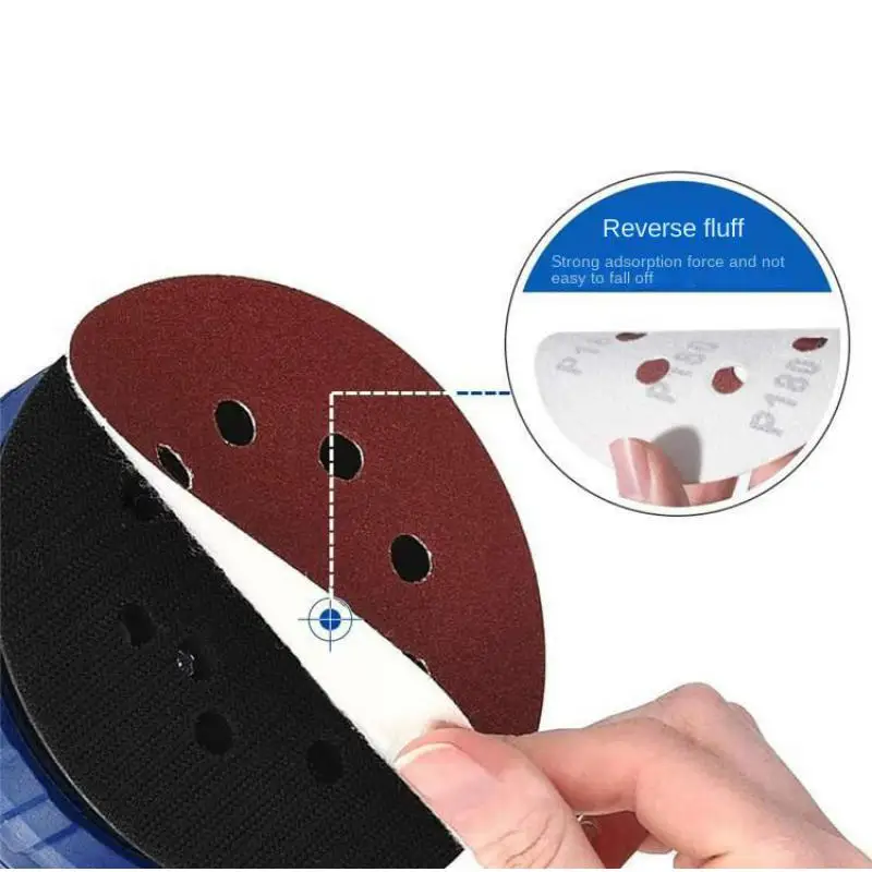 20pcs 5 Inch 125mm Round Sandpaper Eight Hole Disk Sand Sheets Grit 40-800 Hook and Loop Sanding Disc Polish