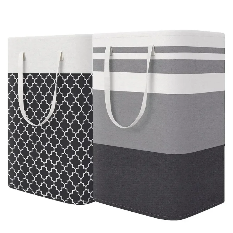

75L New Waterproof Fabric Laundry Basket Simple Clothes Sundries Storage Box Foldable Bag Large Capacity Laundry Basket