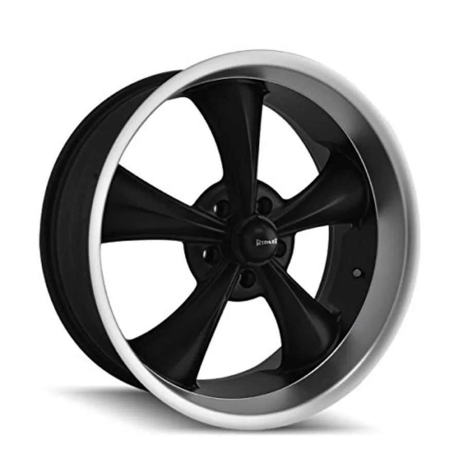 

Style 695 Matte Black Wheel with Machined Lip 18x8 inches 5x120.65mm