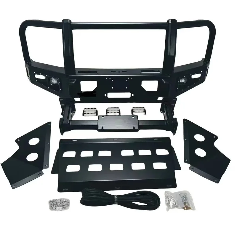 4X4 Offroad Pickup Steel Front Bumper Bull Bar Brush Bar Modified Exterior Body Kit Replacement Parts