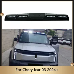 Car Roof Spotlights Fit For Chery Icar 03 2024+ Modified Roof Spotlight Off-road Searchlight Deflector Spotlight Kit Auto Parts