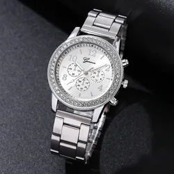 2024 New Fashion Women Rose Gold Watch Luxury Reloj Mujer Wristwatch Female Casual Stainless Steel Quartz Watches Clock