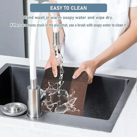 बुने हुए विनाइल प्लेसमैट सेट प्लेस मैट क्रॉसवीव नॉन-स्लिप वॉशेबल टेबल मैट डाइनिंग टेबल किचन रेस्टोरेंट डेकोर कोस्टर के लिए 6 best sales खाने की मेज के लिए मैट - №2