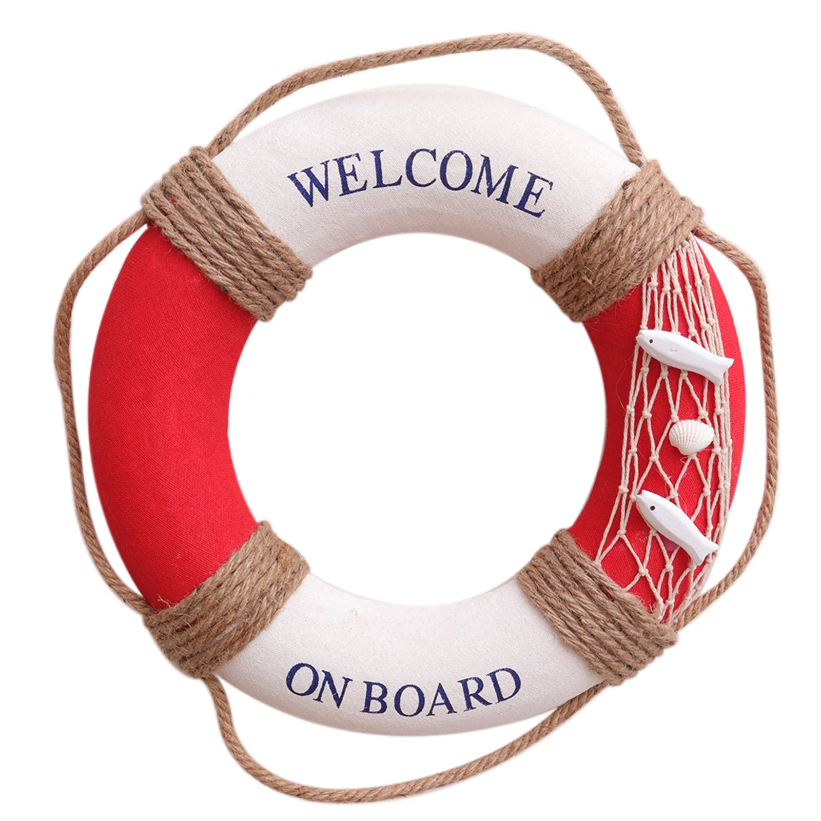 

30Cm Lifebuoy Decoration Mediterranean Style Hanging Ornament For Cafe Restaurant Bar Door Window Wall Home Decor Wall Hanging