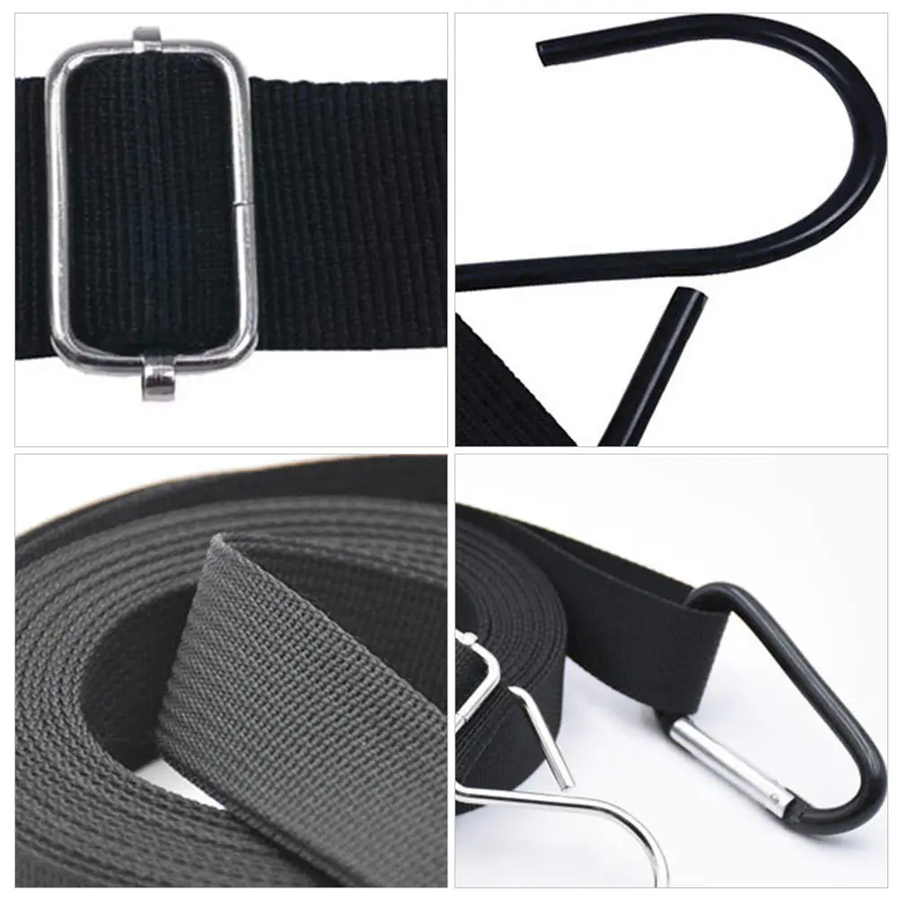 

2 pcs 4.4M Cover Straps Windproof Fixing For Outdoor Protection Elastic Rope With Mountaineering