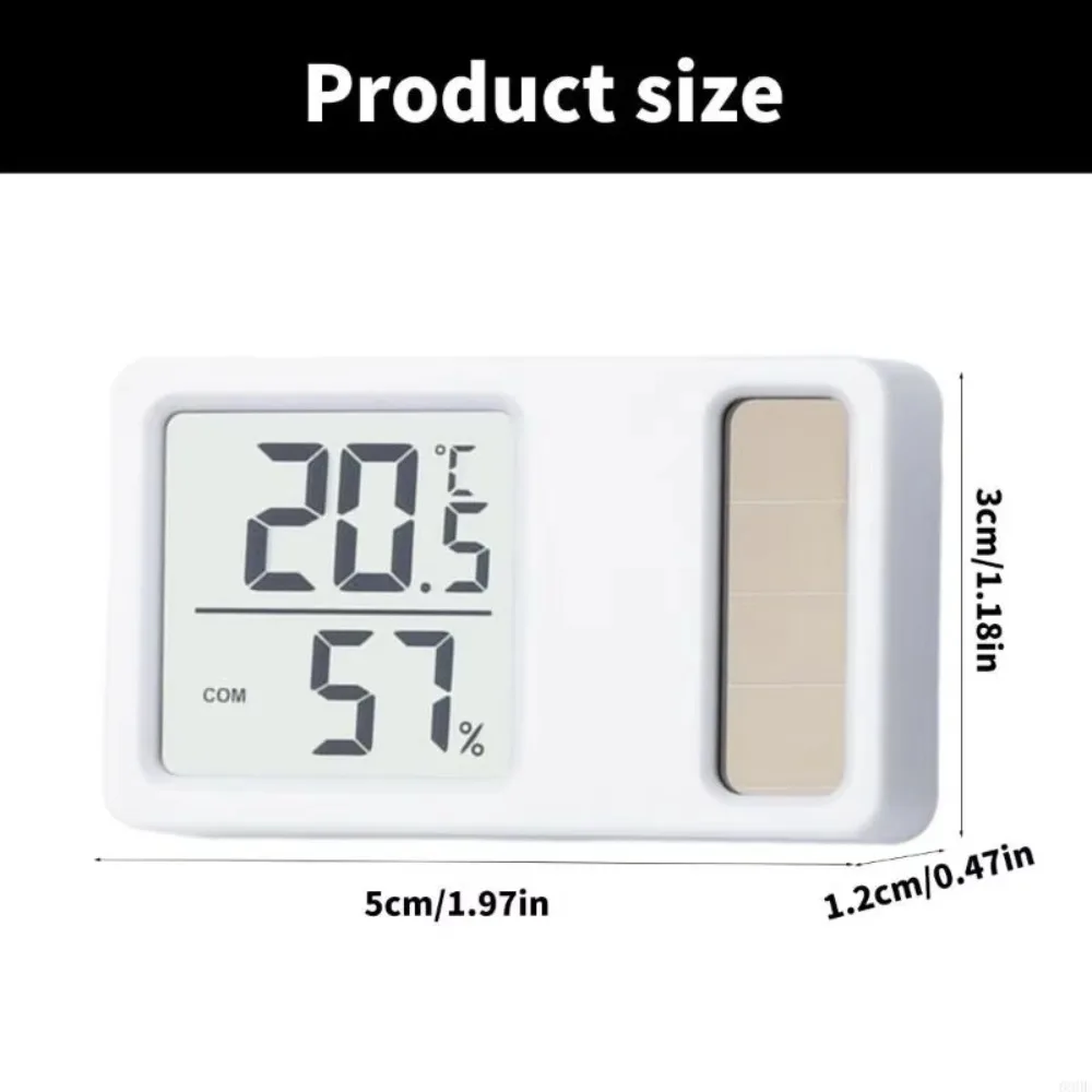69HF Solar Powered Thermometers Mini Portable Digital Temperature Humidity Professional High Accuracy Temperature Humidity Meter