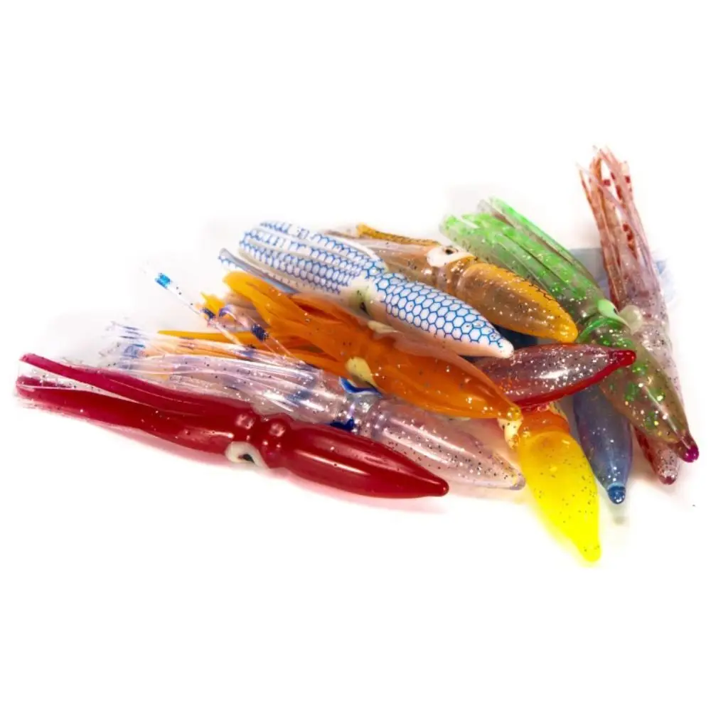 

Wobblers Artificial Soft Fishing Lure 8CM PVC Fishing Squid Bait Colorful Mini Bionic Lure Bait Sailfish