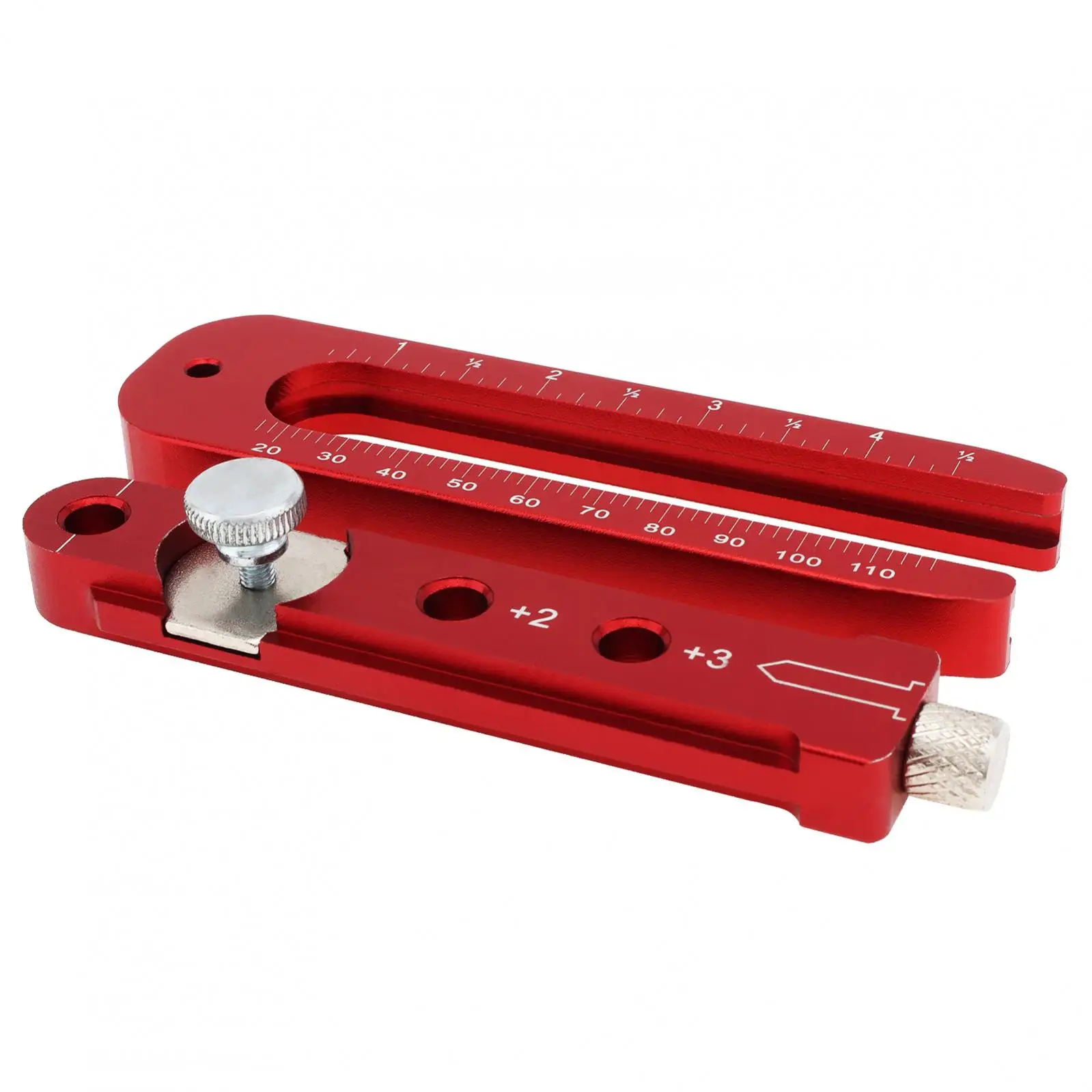 Metric Inch Dual Scale Adjustable Drawing Circle Ruler Woodworking Compass Scriber Circular Drawing Tool Marking Gauge