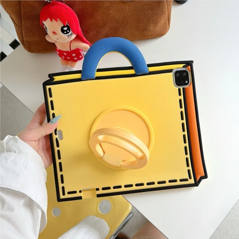 Novelty Handheld Bag Tablet Case For iPad Mini 6/7 8.3 iPad 5/6/Air1/2 Pro 9.7in Pro Air6/A16/A19 11in 2018-2026 With Pen Holder