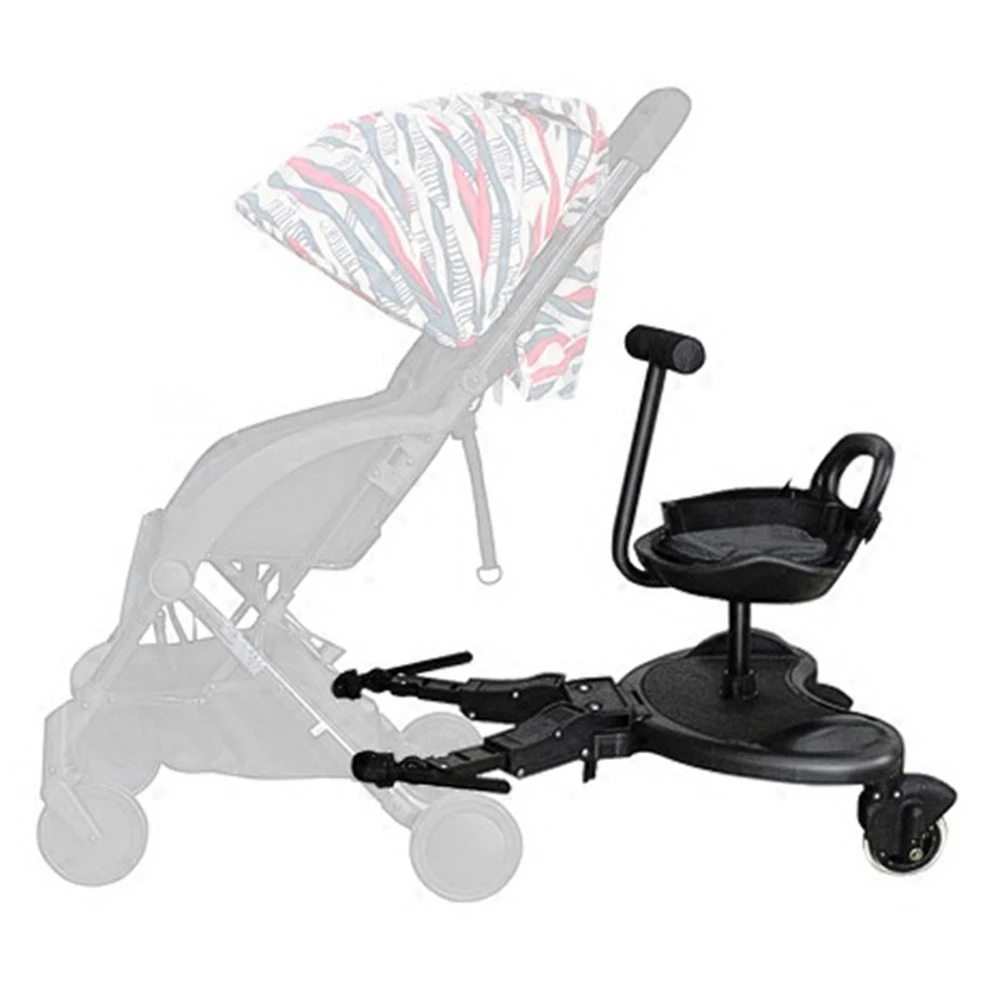 

Kids Standing Plate with Seat for Strollers Universal Second Child Pedal Seat for Children Age 2 to 9 High Load Capacity