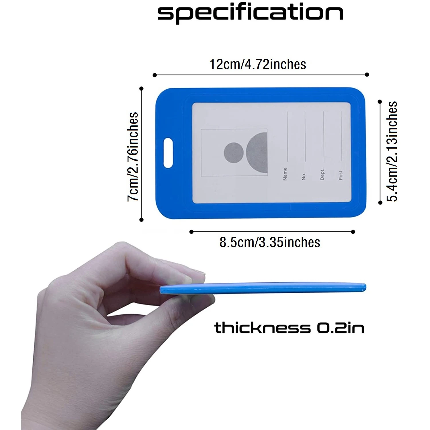 حامل بطاقة هوية مقاوم للماء بحزام حبل للرقبة ، حامل شارة صفراء ، فتحة بطاقة ائتمان ، شفاف ، 10 من من من من من من الورق الأبيض