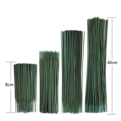 10pcs Artificial Flower Stem Iron Wire Stem DIY Flower Head Accessory For Plastic Stem Flower Pole Rose Flower Wedding Decoratio