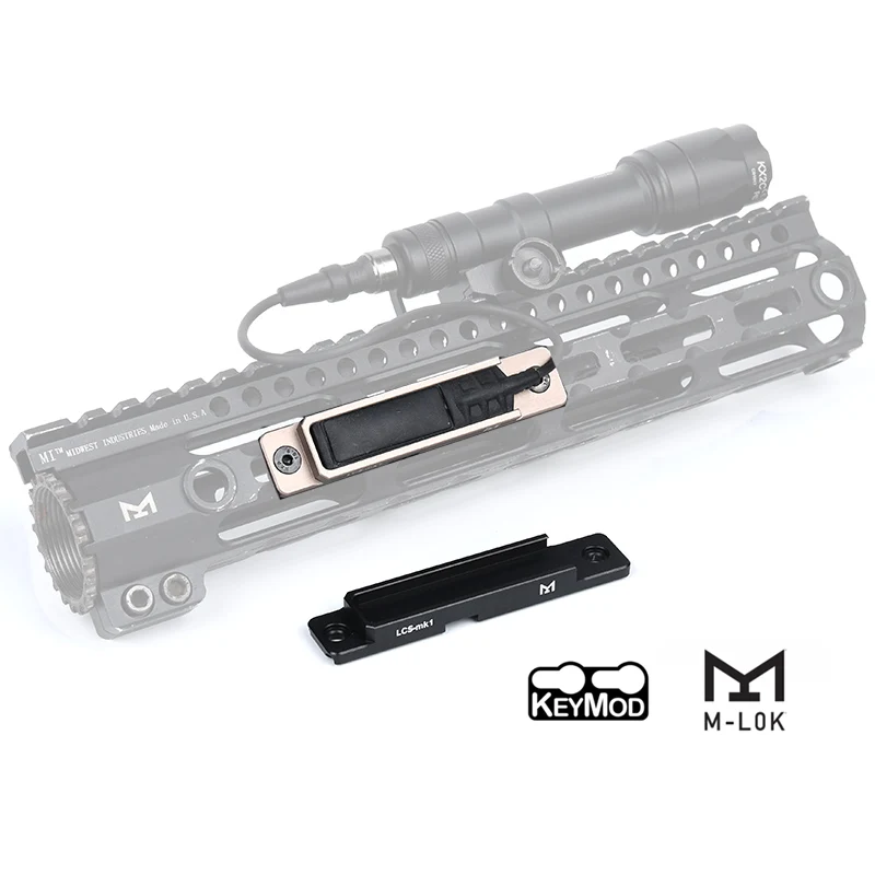 Sistema de Control de luz LCS, montaje Mlok para linternas SF M300 M600 X400 ST07 UE07, interruptor de cinta Compatible con SF M300 M600 X400