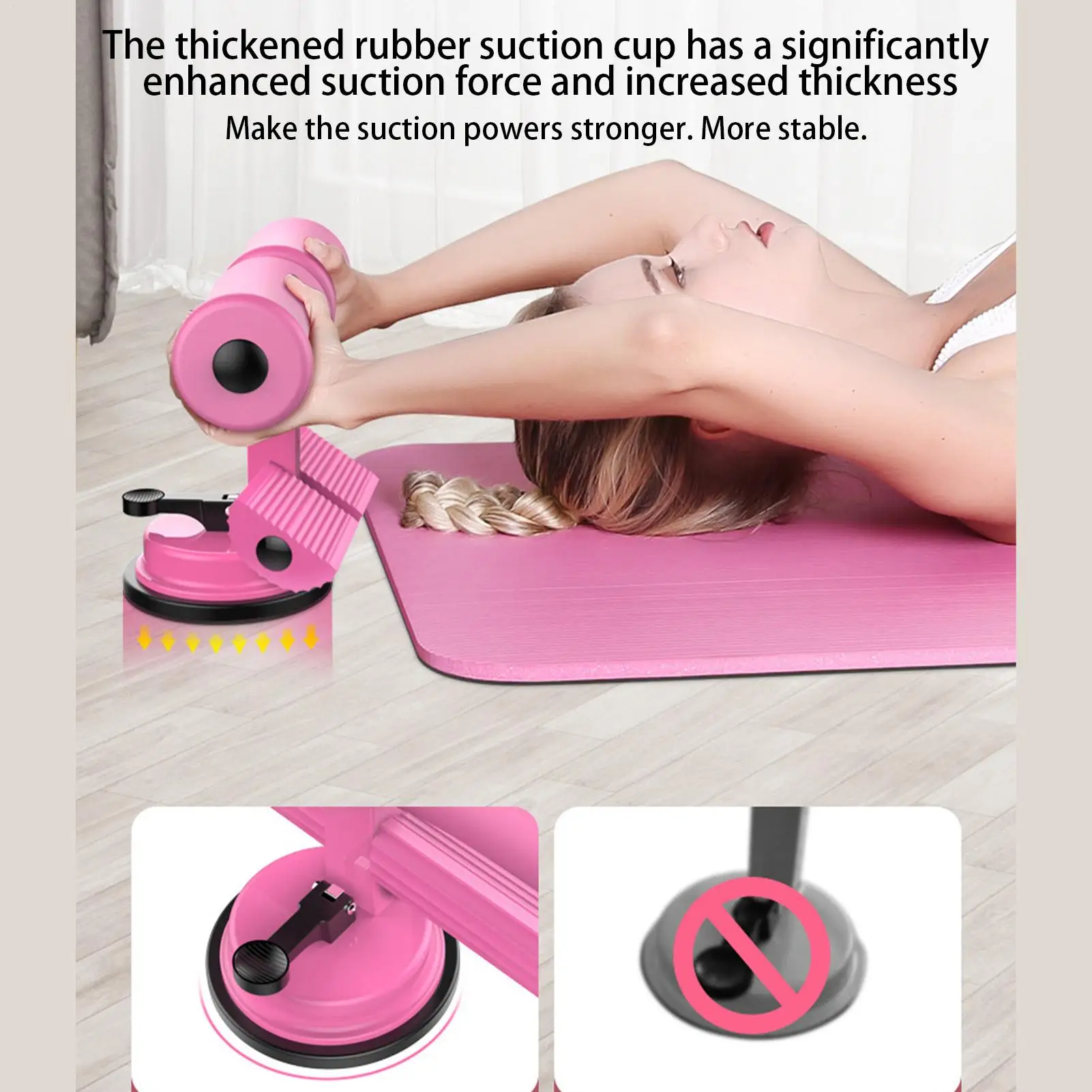 

Держатель для ног для сидения, напольная присоска, оборудование для тренировки пресса, вспомогательное устройство для тренировки пресса для женщин, мужчин, взрослых, спортсменов