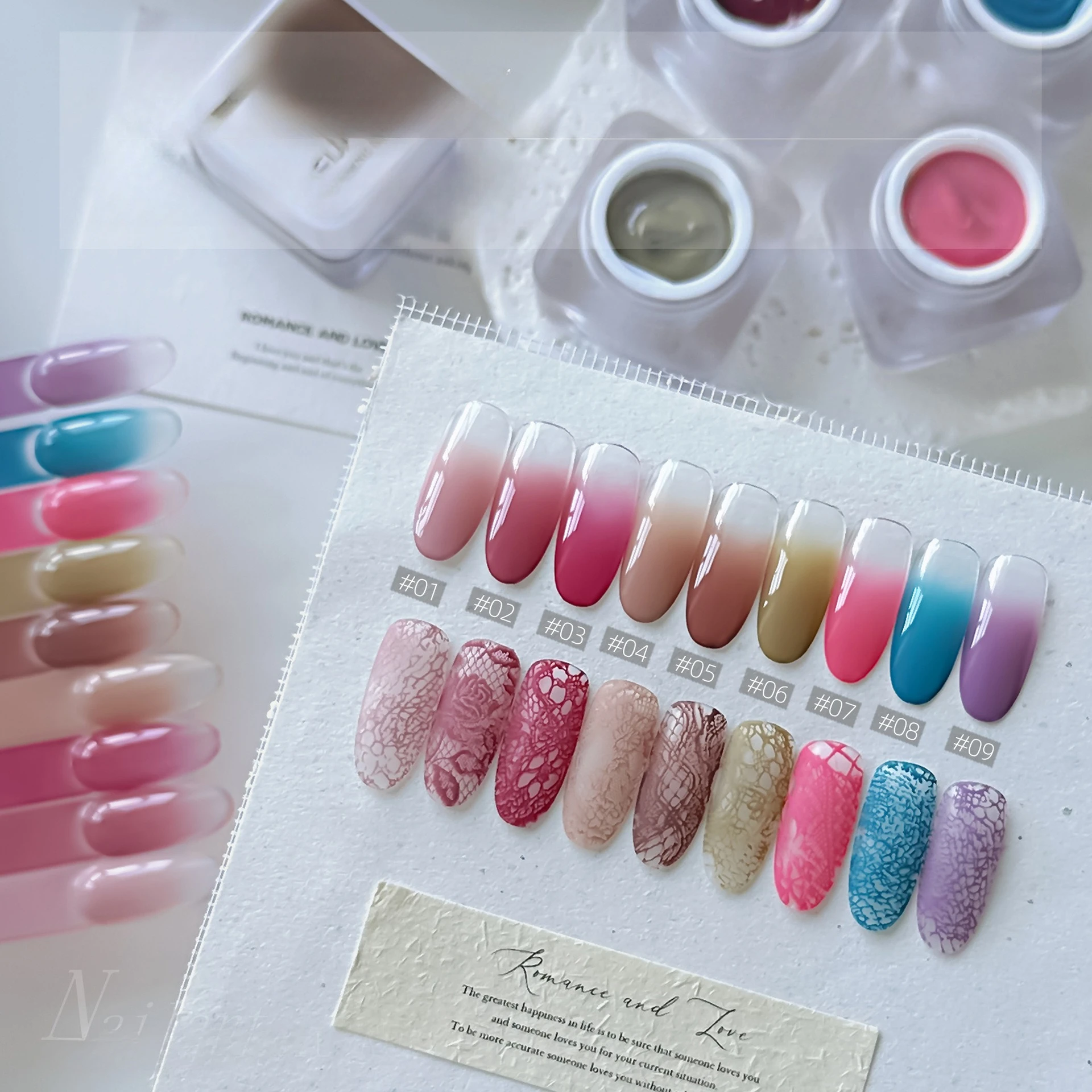 

4IN1 Pat Ombre Gel Nail Polish Easy Gradient Painting Gel for DIY French Nail Manicure Solid UV Varnishes Paint Nail Art Gel