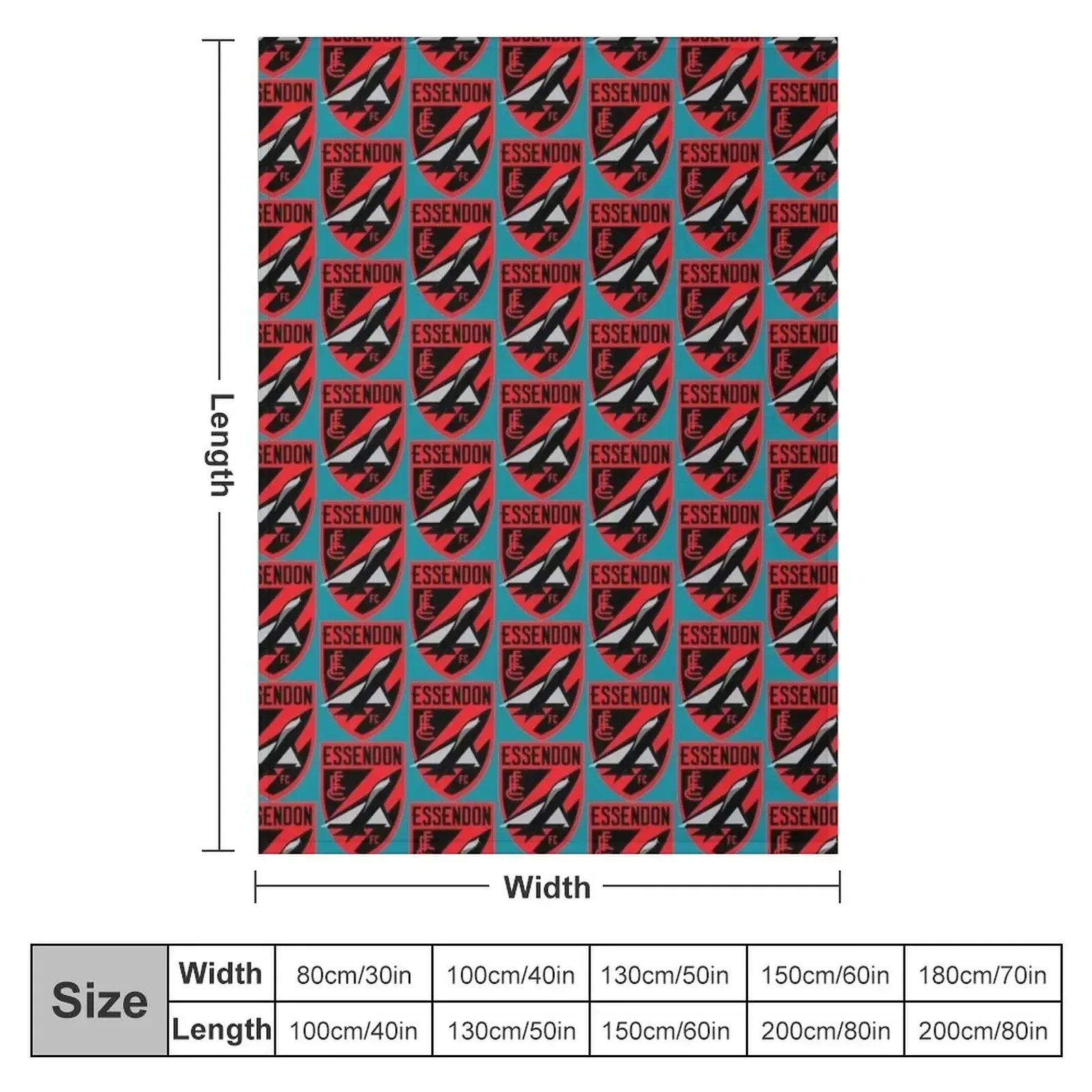 New Essendon Football Club Classic Throw Blanket warm winter Camping Soft Plaid Beach Blankets