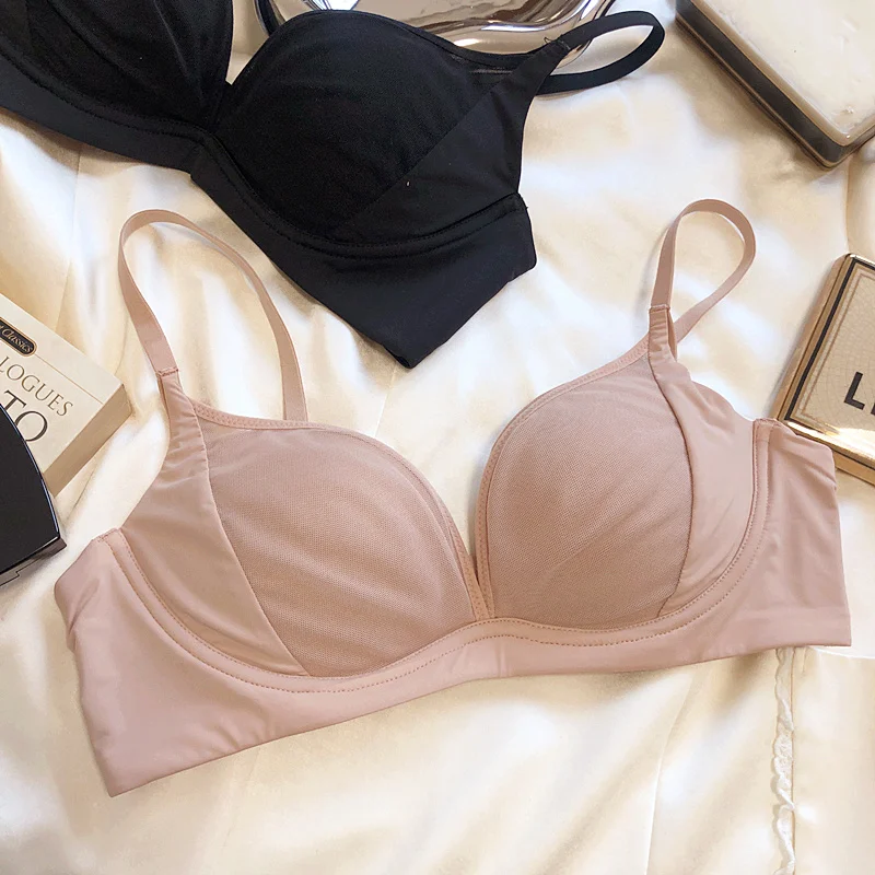 

Simple comfortable feeling soft and sticky commuter non-steel ring breathable underwear versatile bra women lingerie