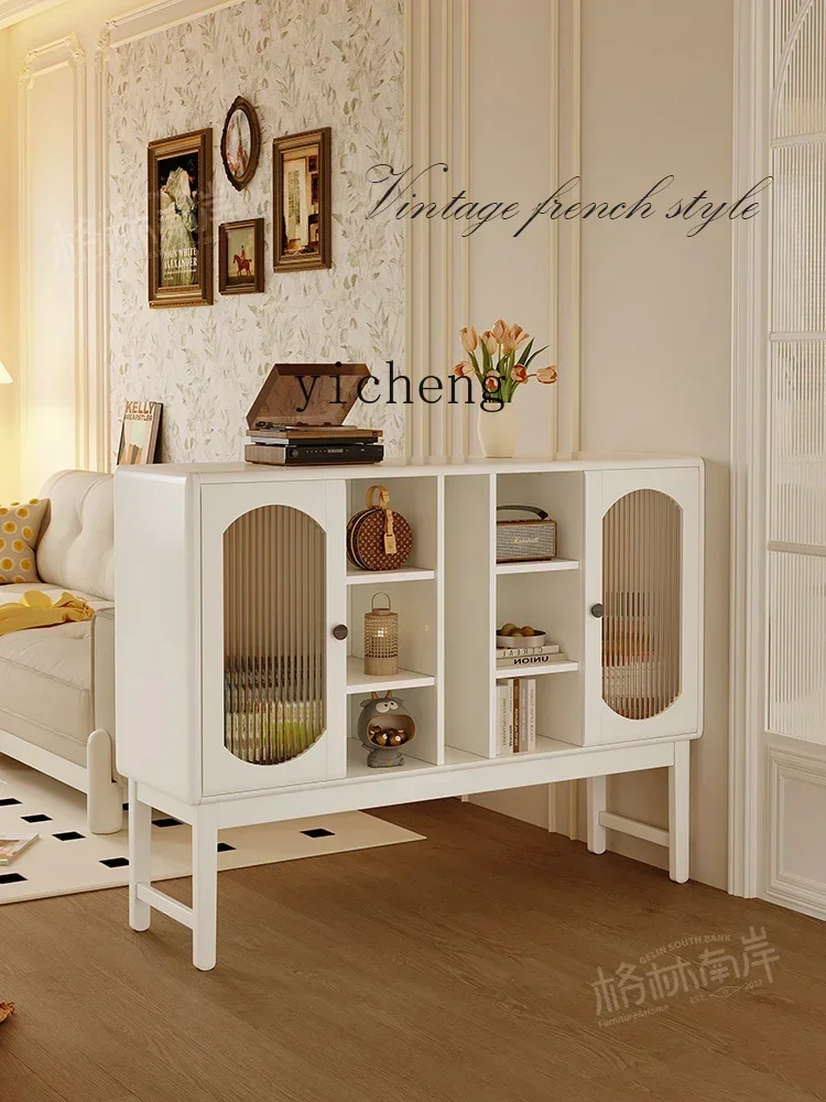 GZ-i6.3 solid wood chest entrance entrance master bedroom storage storage storage wall vertical cabinet retro medieval