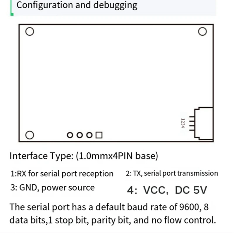 HLK-LD7901B 79G Wasserstanderkennungssensor LD7901B Millimeterwellenradarsensormodul Berührungslos