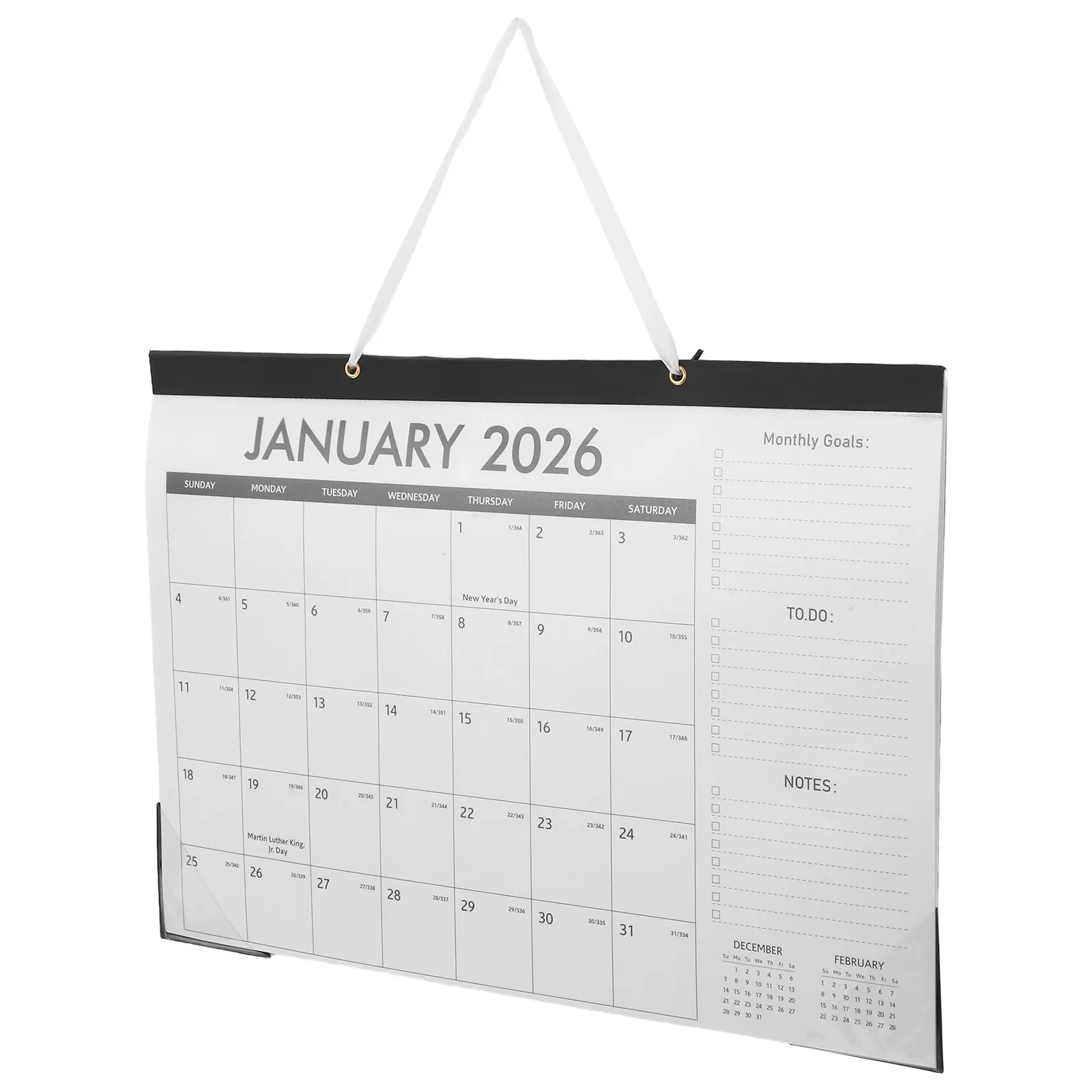 

Hanging Wall Calendar 2026 18 Month Monthly Planner Jan 2026 Jun 2027 Space Saving Design for Office Classroom Family Use