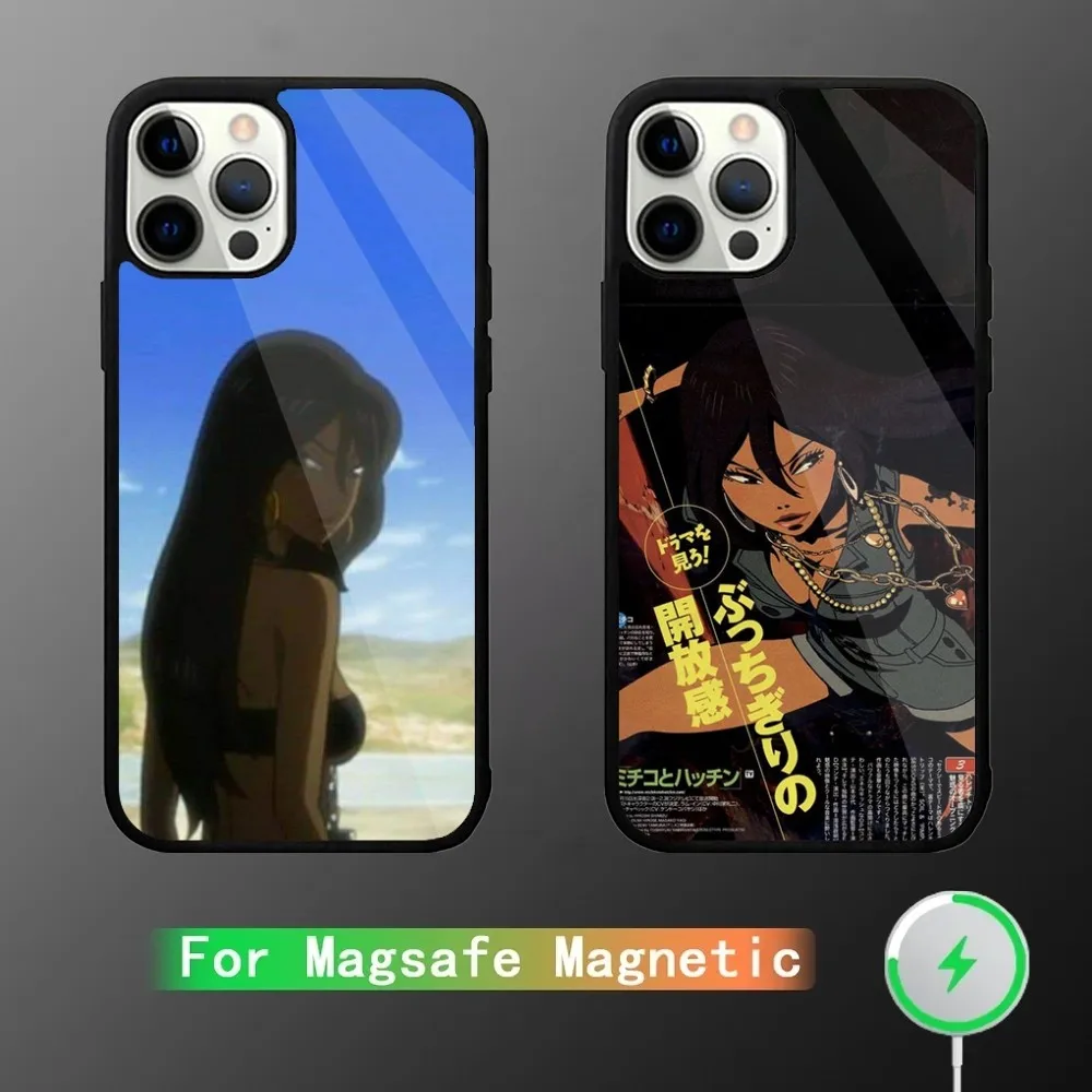 Michiko To Hatchin Michiko Malandro Phone Case For iPhone 15,14,13,12,11,Plus,Pro,Max Mini Magsafe Magnetic Wireless Charging