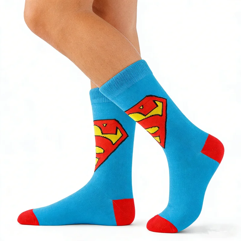 1pairs BEAST KINGDOM Street Casual Crew Socks Men Women Cartoon Anime Hip Hop Fashion Novelty Funny Socks - view 2